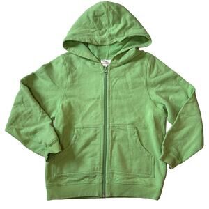 Hanna Andersson Green Hooded Zippered Sweatshirt 130